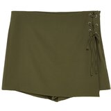 Trendyol Curve Khaki Woven Tied Shorts Skirt cene