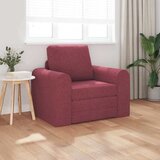 vidaXL Sofa postelja Vinorodna rdeča 98 x 71 x 83 cm Žamet | Shoptok.si