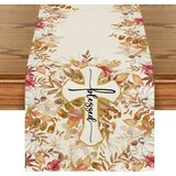 SHOPSY Namizni tekač z jesenskim motivom evkaliptusa in listov 40x140 cm | Dekorativni pralni prt za jedilno mizo, (5000248161) Cene