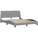  Okvir za krevet bez madraca svjetlosivi 160 x 200 cm od tkanine | shoptok.hr