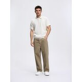 Reserved Comfort fit polo-majica od strukturirane tkanine - krem | shoptok.hr