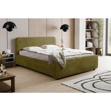 MID.YOU OBLAZINJENA POSTELJA 160 cm x 200 cm , les, umetna masa, tekstil, leseni material zelena | Shoptok.si