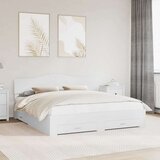  Konstrukcija postelje Bela 180 x 200 cm Konstruiran les, (5000102345) | Shoptok.si