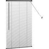 vidaXL Okenska roleta z zavesami Drugo Črna 80 x 130 cm Aluminij | Shoptok.si