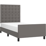  Okvir za krevet s uzglavljem sivi 80 x 200 cm od umjetne kože | Eponuda.com