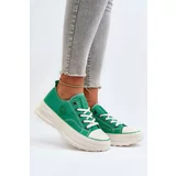 Big Star Women's sneakers on a massive Green sole