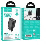 hoco. stenski polnilec Type-C PD QC 30W N62 črn | Shoptok.si