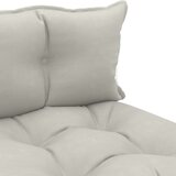  Srednja vrtna sofa od paleta sa smeđesivim jastucima drvena | shoptok.hr