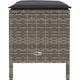  Vrtni otoman Siva i tamno siva 80 x 38 x 45 cm PE ratan | Eponuda.com