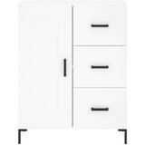  Visoka komoda bijela 69 5x34x180 cm konstruirano drvo | shoptok.hr