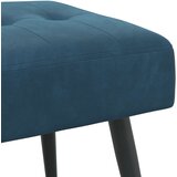  Klupa s gumbastim tkanjem Policijska plava 60 x 40 x 45 cm | shoptok.hr