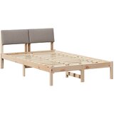 vidaXL Kovinska posteljna konstrukcija Rjava in taupe 120 x 190 cm, (5000084508) Cene