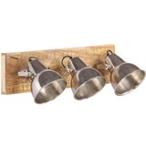  Zidna svjetiljka srebrna 70 x 23 cm E27 drvo manga | shoptok.hr