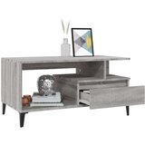 Klubska mizica siva sonoma 90x49x45 cm inženirski les, (20714237) | Shoptok.si