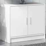 vidaXL Omarica za umivalnik bela 63x29x55 cm inženirski les Cene