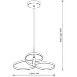  LED luster na sajli RIBBON LED/25W/230V 4000K crna | Eponuda.com