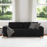  Trosjed Kauč Crna 220x78x80 cm Tkanina | shoptok.hr