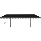  Automatska tenda na uvlačenje sa stupovima 6 x 3 m antracit | shoptok.hr