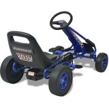 vidaXL Go Kart s Pedalama i Podesivim Sjedalom Plavi | shoptok.hr