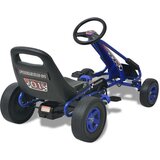 vidaXL Gokart na Pedale z Nastavljivim Sedežem Modre Barve, (20989917) | Shoptok.si