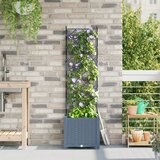 vidaXL Vrtne sadilice Svjetlosiva Plastika 40 x 40 x 143 cm Sadilice Cijene