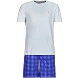 Tommy Hilfiger Pižame & Spalne srajce SS WOVEN PJ SET PRINT Modra | Shoptok.si