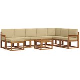  Set vanjskih sofa 9 kom. Prirodna i bež | shoptok.hr