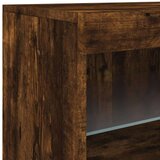  Komoda s LED svjetlima boja dimljenog hrasta 162 x 37x 67 cm | shoptok.hr