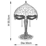  Endon 64092 - Stona lampa Tiffany DRAGONFLY 2xE27/60W/230V prečnik 30 cm | Eponuda.com