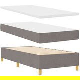 Box spring krevet Sivo-smeđa 100 x 200 cm tkanina | shoptok.hr
