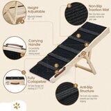 TOOSOAR zložljiva lesena rampa za pse, nastavljiva 25–48 cm | Shoptok.si