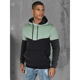 DStreet Bluza męska basic z kapturem miętowa Cene