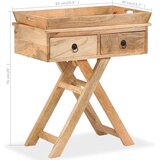  Stranska mizica iz trdnega mangovega lesa 65x40x76 cm, (20828435) | Shoptok.si