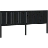  Uzglavlje za krevet crni 205 5 x 4 x 100 cm od masivne borovine | shoptok.hr