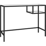 Maison Chic Računalniška miza - pisarniška miza prozorna 100x36x74 cm steklo, (21785493) Cene