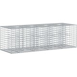  Gabionski uzdignuti krevet Srebrno 180 x 60 x 55 cm - 180 x 60 x 55 cm | shoptok.hr