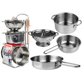  Večdelni set kuhinjskega pribora za igro Miniature - kovinski | Shoptok.si
