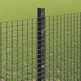  Zavarena žičana ograda s postom 50 x 1,2 m Siva Mreža | shoptok.hr