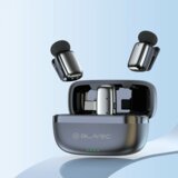 BLAVEC bežični Lavalier mikrofoni x 2 ClipGo Type-C + dodatna zaštita od vjetra - srebrni | shoptok.hr