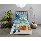 Good Morning Modra enojna/podaljšana bombažna otroška posteljnina 140x220 cm Knight – | Shoptok.si