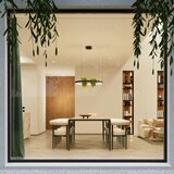 Thoro Črna aluminijasta LED viseča svetilka &amp;oslash; 110 cm RIO &amp;ndash; Slike