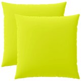 Jastuk s jastukom HEERLEN 2 kom. Svijetlo zelena. Poliester - Svjetlozelena 65 x 65 cm 2 | shoptok.hr