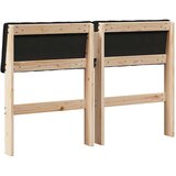 vidaXL Tapecirano vzglavje Črna 120 cm Masivno borovo les | Shoptok.si