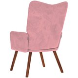 vidaXL Stol za sproščanje roza žamet | Shoptok.si