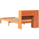 vidaXL Krevet s regalom za knjige bez madraca 90 x 200 cm od borovine | shoptok.hr