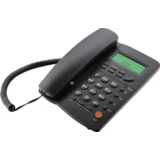 Telefon stolni, LCD zaslon, ID broja, handsfree, crna - ST-300 Black