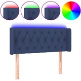  LED posteljno vzglavje modro 103x16x78/88 cm blago, (20738077) | Shoptok.si