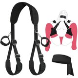 Lonelyi Lonely - Komplet trak za vrat in stegno (črna) u