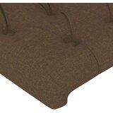  Okvir za krevet s uzglavljem tamnosmeđi 140x200 cm od tkanine | shoptok.hr