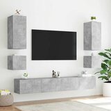  Zidni TV ormarić s LED svjetlima siva boja betona 100x35x41 cm | shoptok.hr